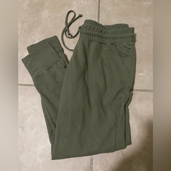Free People Pants - Free people olive green sweats